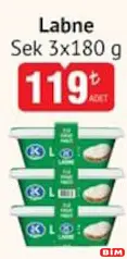 SEK LABNE 3X180 G fiyat ve kampanya bilgisi